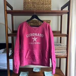 Brandy Melville Pink Crew Neck Sweater
